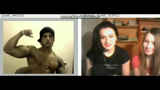 Zyzz On Chatroulette Hot Girls Reaction