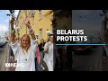 Thousands in Belarus form 'lines of solidarity' in protest against election result | ABC News