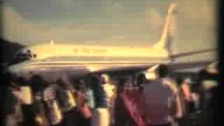 Douglas DC8 | Air New Zealand NZ-NZF Arriving Rarotonga Airport 1974 NZ-NZF