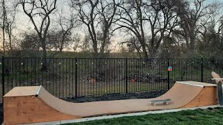 Backyard Mini Ramp Session 🛹