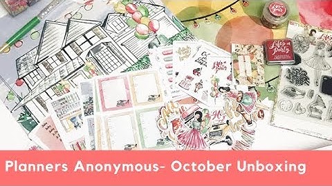 Planners Anonymous-October Unboxing