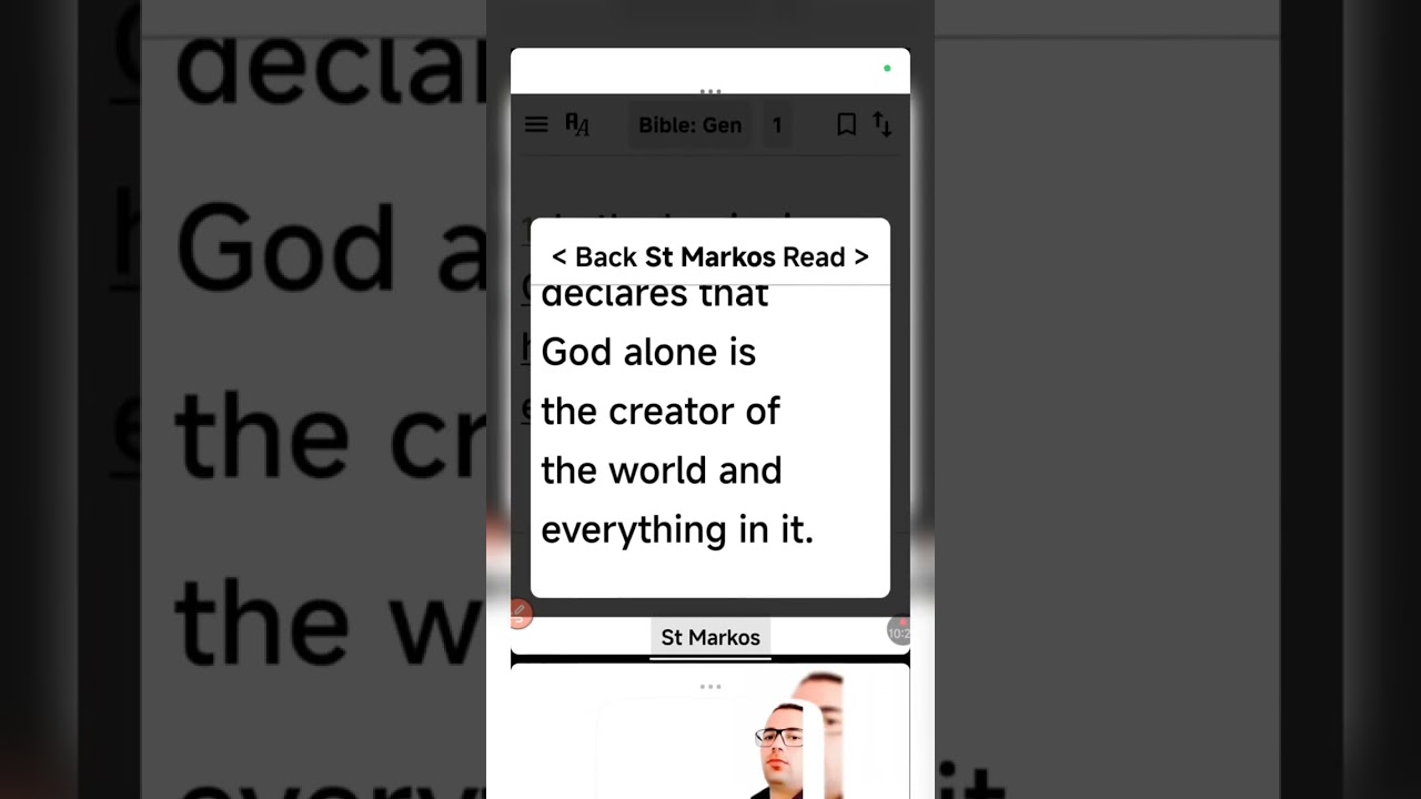 In the beginning God created the Heavens and the earthAu commencement,Dieu créa les cieux et laTerre