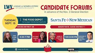 Details League of Women Voters: Candidate Forums - NM House Dist. 48 & Magistrate Judge Dist. 1 Guide