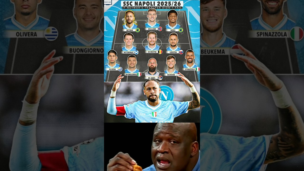 Napoli’s 2025/26 - if Neymar’s transfer didn’t fail! 😲💥 