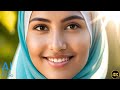 4k ai art lookbook of arabian girl in the heart of nature  floral symphony