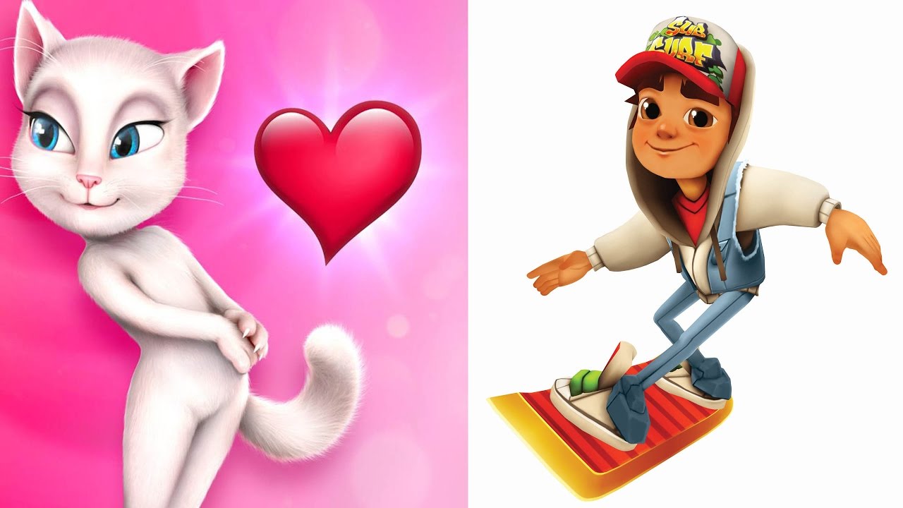 Talking angela, subway surfers, vs, hawaii update.