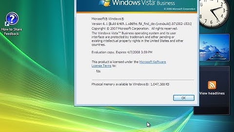Installing Windows 7 build 6469