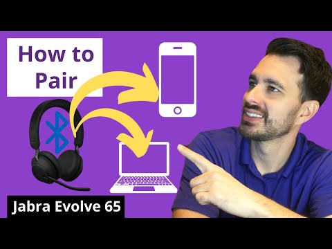How to Pair NEW Jabra Evolve 65 to Mobile Phone and Computer