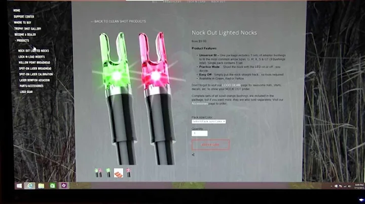 SUPER BRIGHT lighted nocks | clean shot nockout lighted nocks