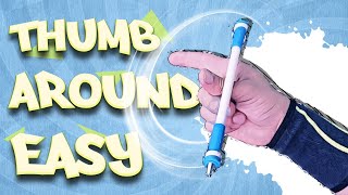 Thumb Around   basic pen spinning trick for beginners / tutorial