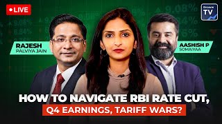 Groww TV Live | Markets trim losses post RBI rate cut; Sectors in focus