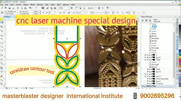 #cnc bangles designe // how to use coreldraw 2 deference line contour tool  // coreldraw x7 tutorial
