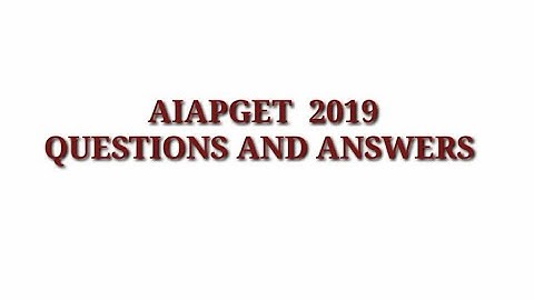 Aiapget 2019 questions and answers explained (q no 1 to 20)#aiapget2024