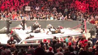 Live Reaction! Braun Strowman & Big Show Collapse Ring - WWE RAW, (4/17/2017) Live in Columbus, Ohio screenshot 5