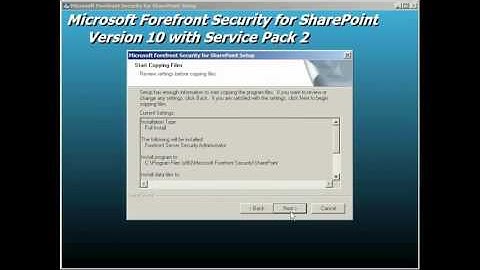 22  Windows SharePoint Server Options
