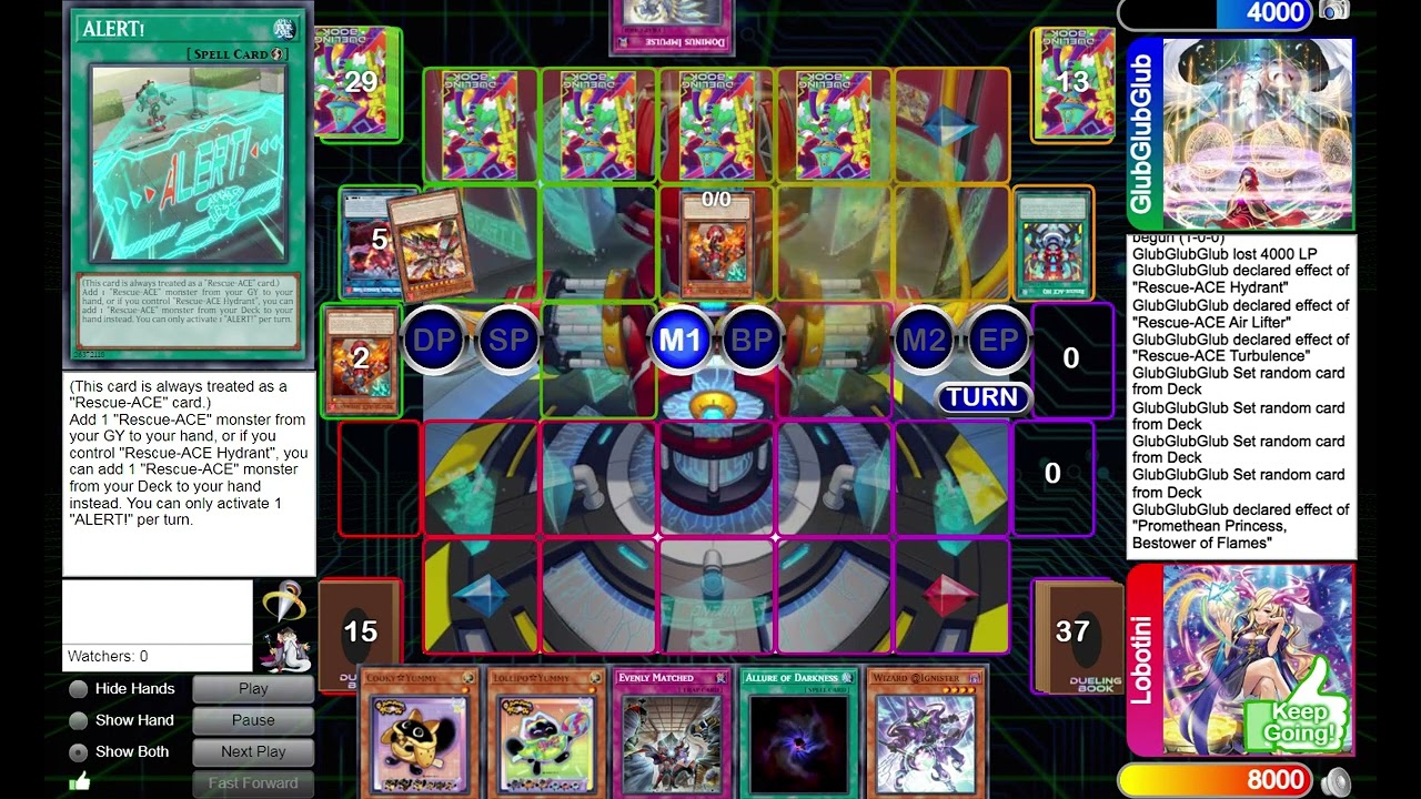 DUELING BOOK BO3 Maliss Yummy vs Rescue Ace New Supported