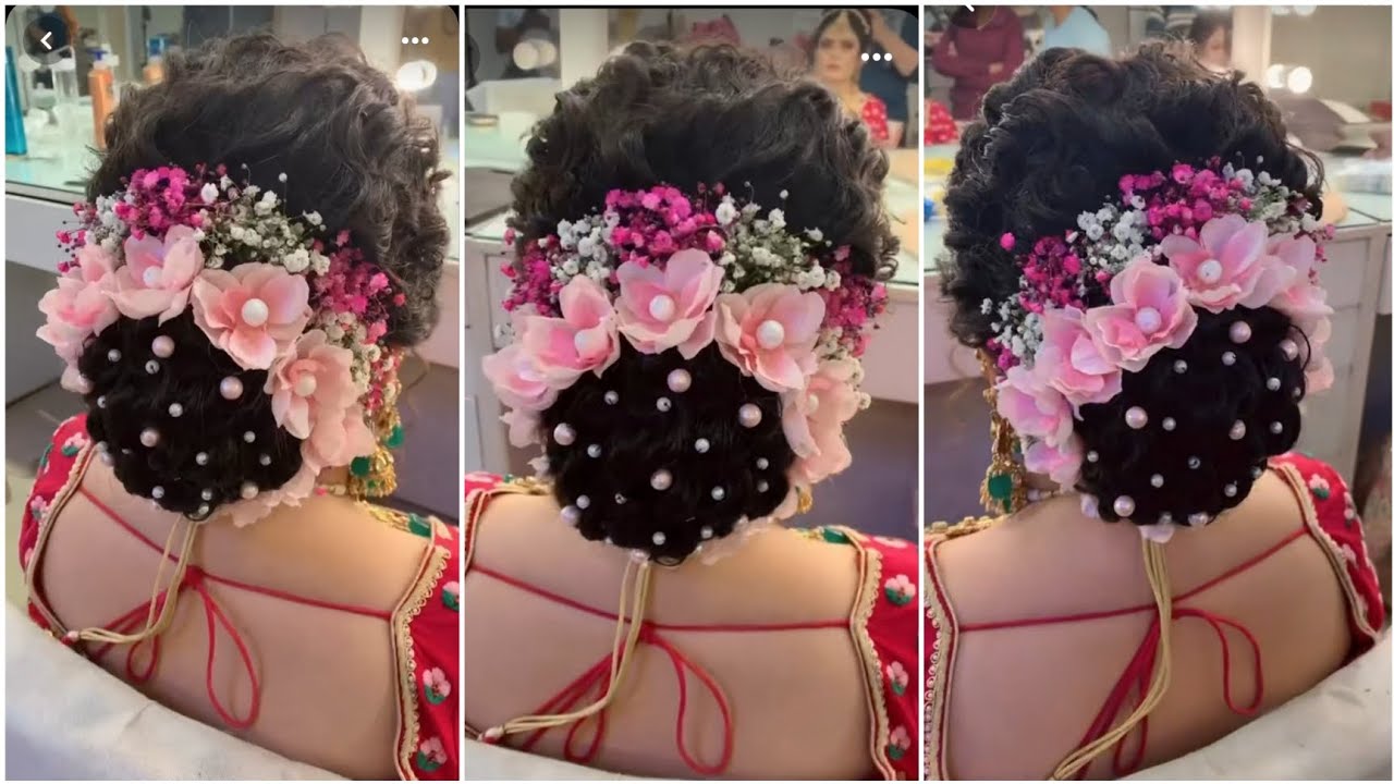 Bridal bun 🥀✨ @richakalangutkar ♥️ #bridalbunhairstyle #bridebun  #indianbride #bridalblouse #bridenailart #bridestyle #hairstyles… |  Instagram