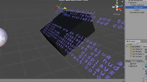 unity 3d text -  terminal /  console / command line.