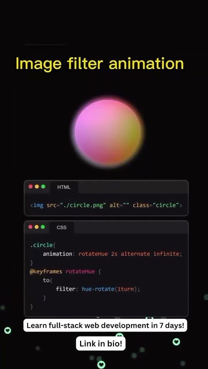 image filter animation 🌟⭐ || using html css and js #coding #shorts # ...