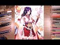 Onmyoji Arena : Yoto Hime - Colored pencil drawing | drawholic