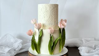 видео: Свадебный торт / Сахарная флористика / Тюльпаны из мастики / Wedding cake / Sugar Paste flowers картинка: Свадебный торт / Сахарная флористика / Тюльпаны из мастики / Wedding cake / Sugar Paste flowers