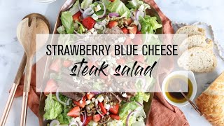 Strawberry Blue Cheese Steak Salad