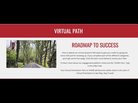 Seton Hill University's Virtual Orientation: Road to the Hill 