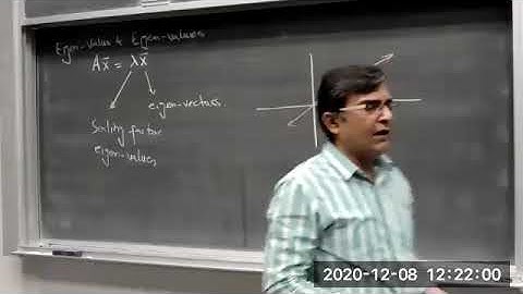 MATH210: Lecture - 25 - System of 1st Order ODEs, Eigen-Values and Eigen-Vectors