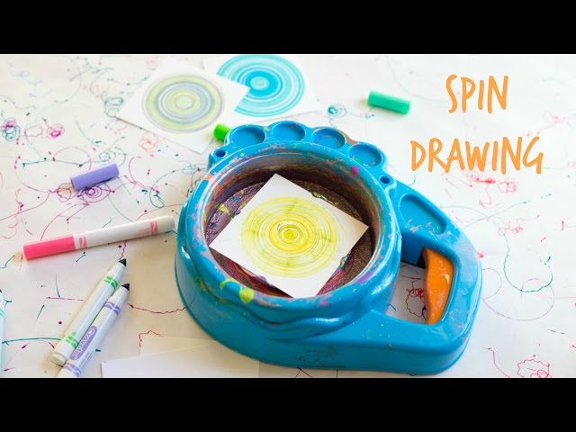 Spin Drawing with a Spin Art Machine 