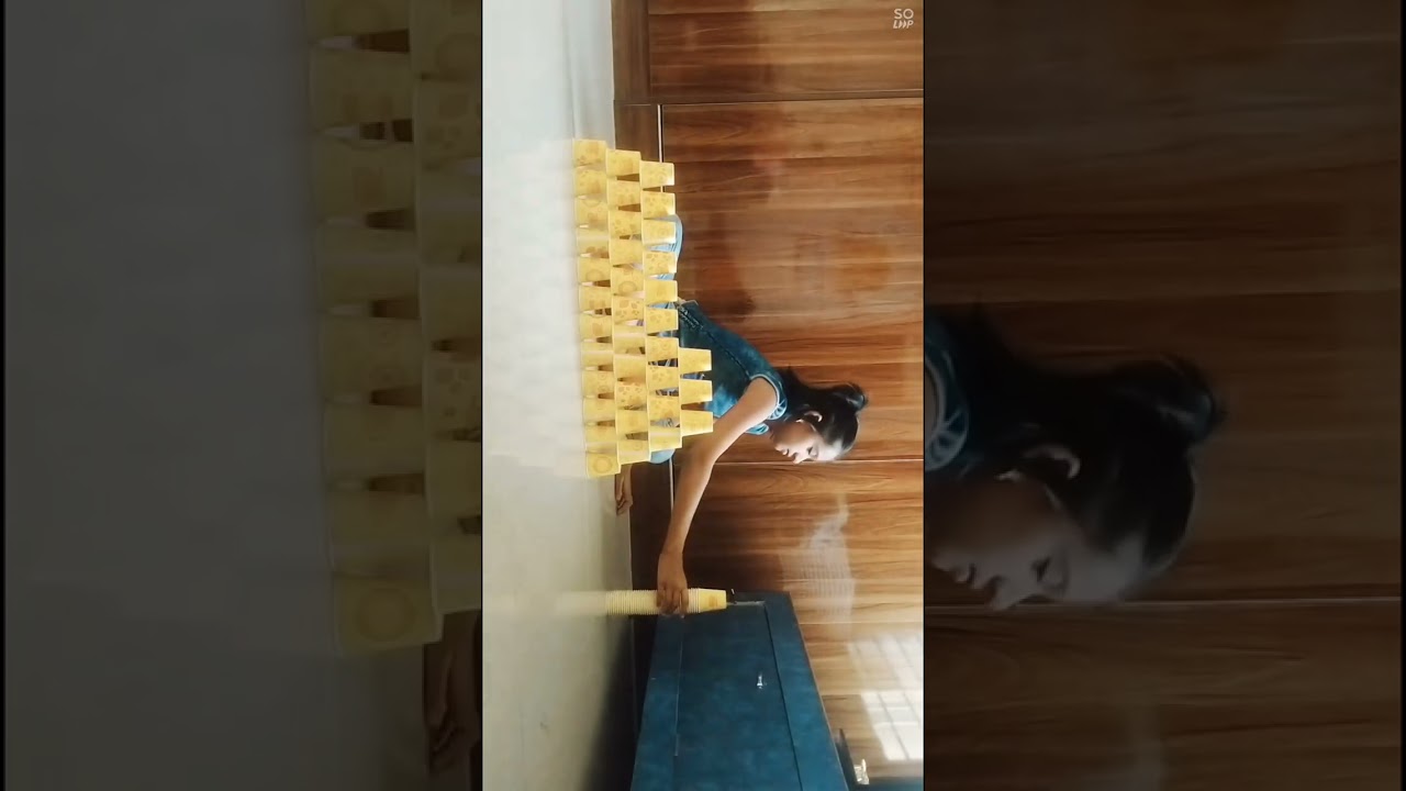 Paper cup pyramid 💥