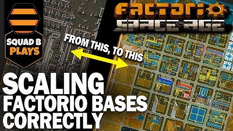 How to SCALE your FACTORIO BASE in SPACEAGE