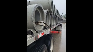 My how to on securing concrete pipe.