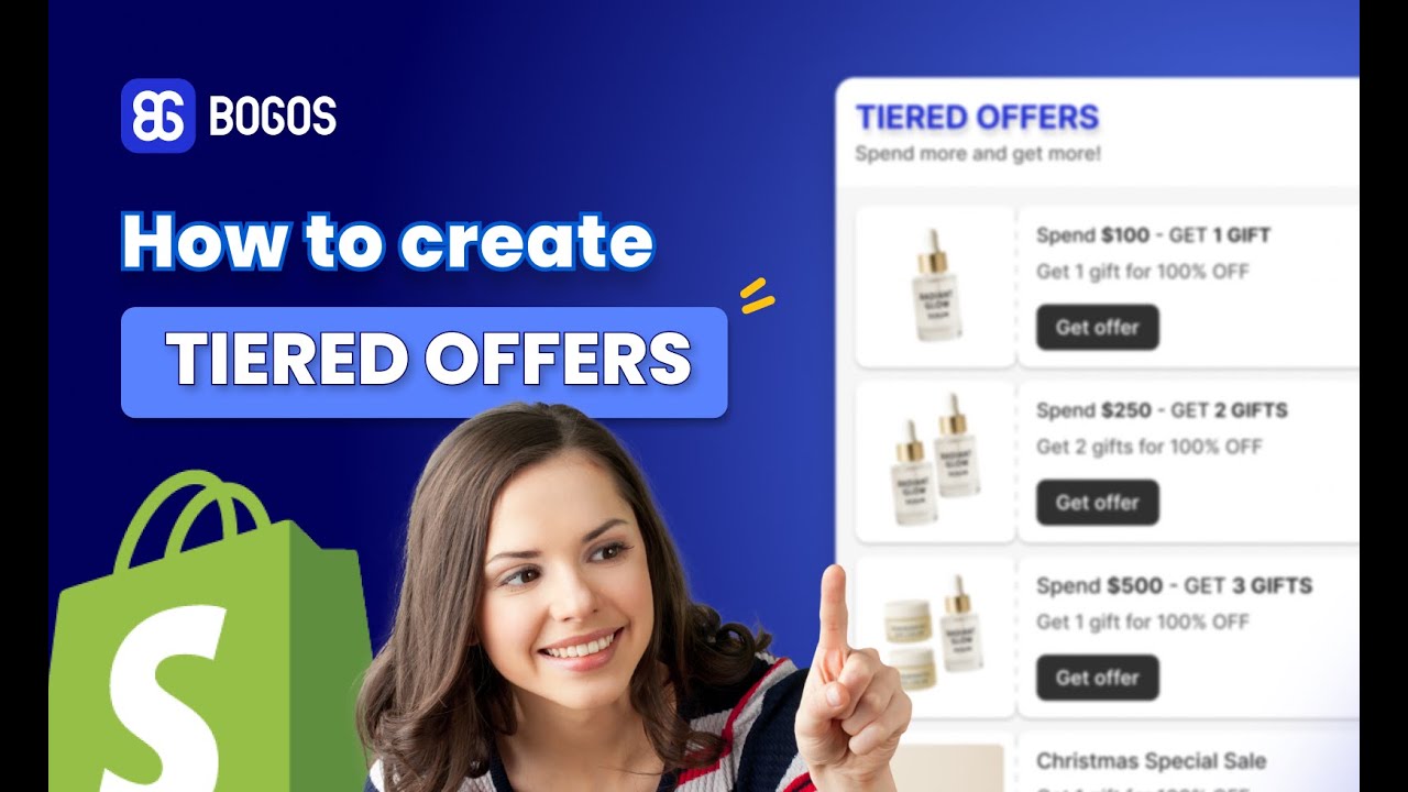 How to Create Tiered Offers on Shopify Using the BOGOS App - YouTube