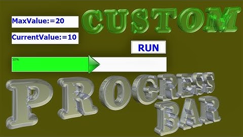 Excel VBA - Create Custom Progress Bar Using Label (Very Interesting Technique)