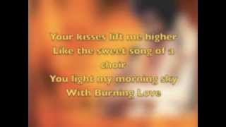 Burning Love by Elvis Presley with Lyrics