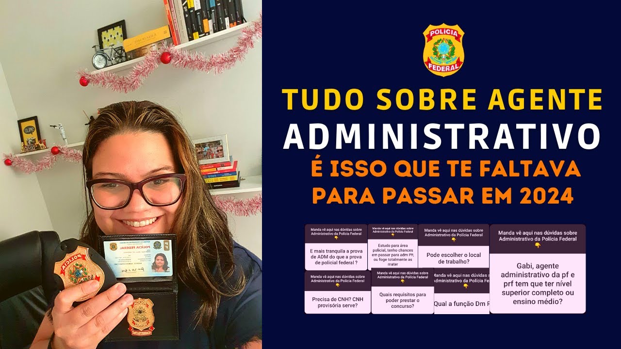 Agente Administrativo da Polícia Federal É isso que te faltava para passar YouTube Agente Administrativo da Polícia Federal É isso que te faltava para passar YouTube