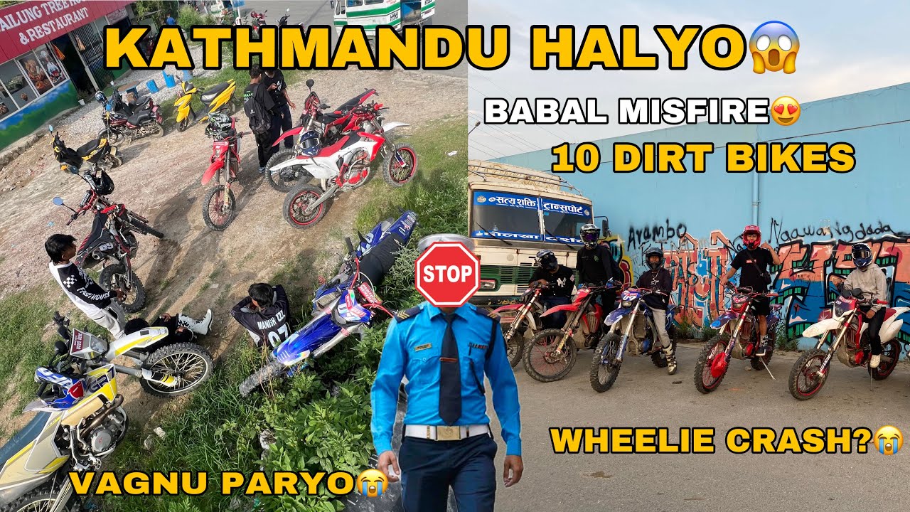 10+ DIRT BIKE RIDE JADA TAHALKA MACHYO😍 WHEELIE CRASH BHAYO😭 || MISFIRE RM250 KO🔥  