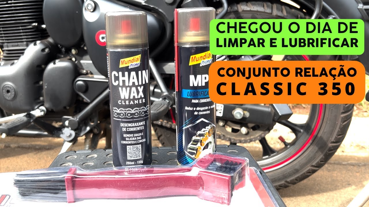 Royal Classic 350 -Limpando e lubrificando relação após 2000 Km