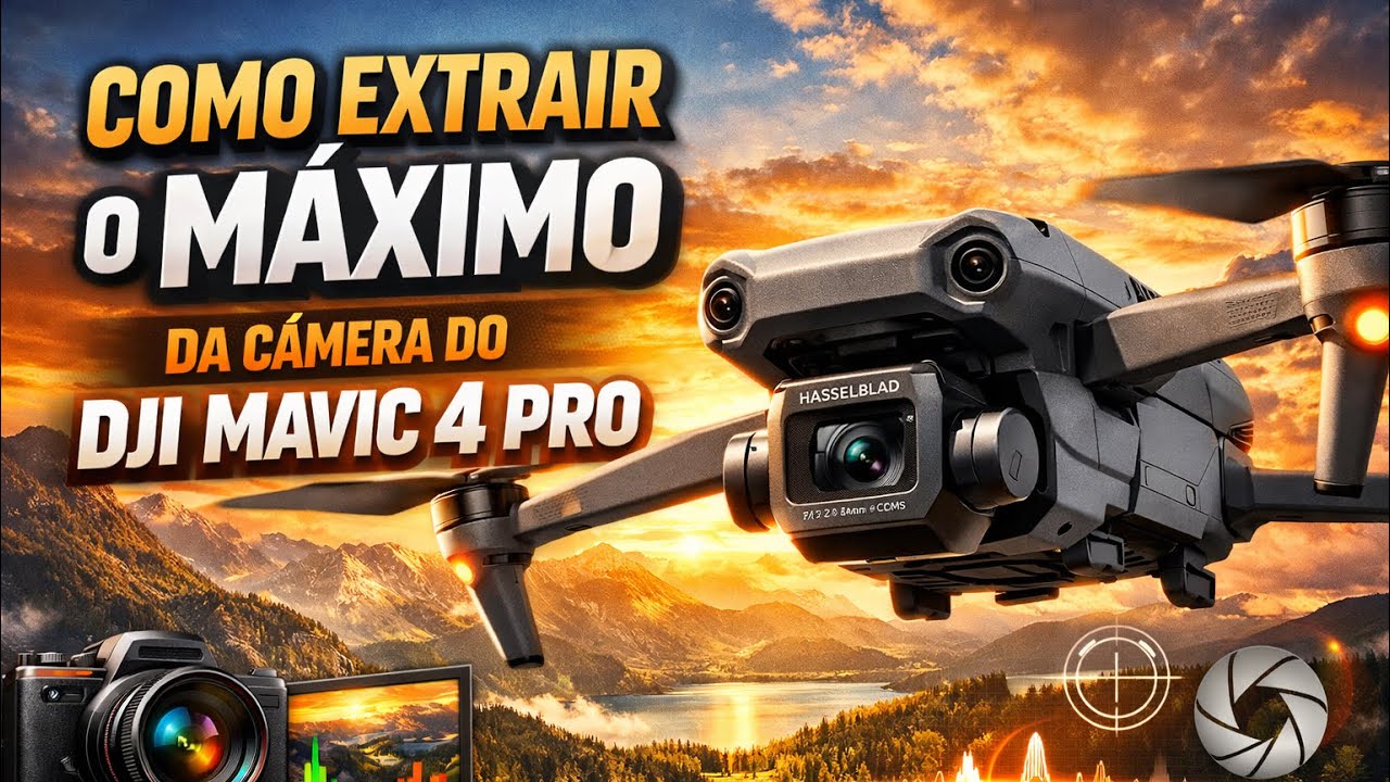 Como extrair o máximo de lente do dji  mavic 4 pro e utilizando.os maximos de recursos.