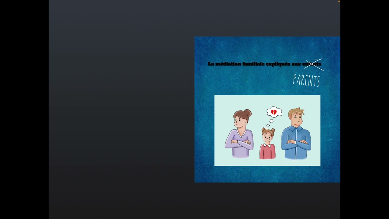 La médiation familiale expliquée aux enfants et aux parents