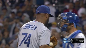 LAD@SD: Jansen fans Denorfia swinging to earn save