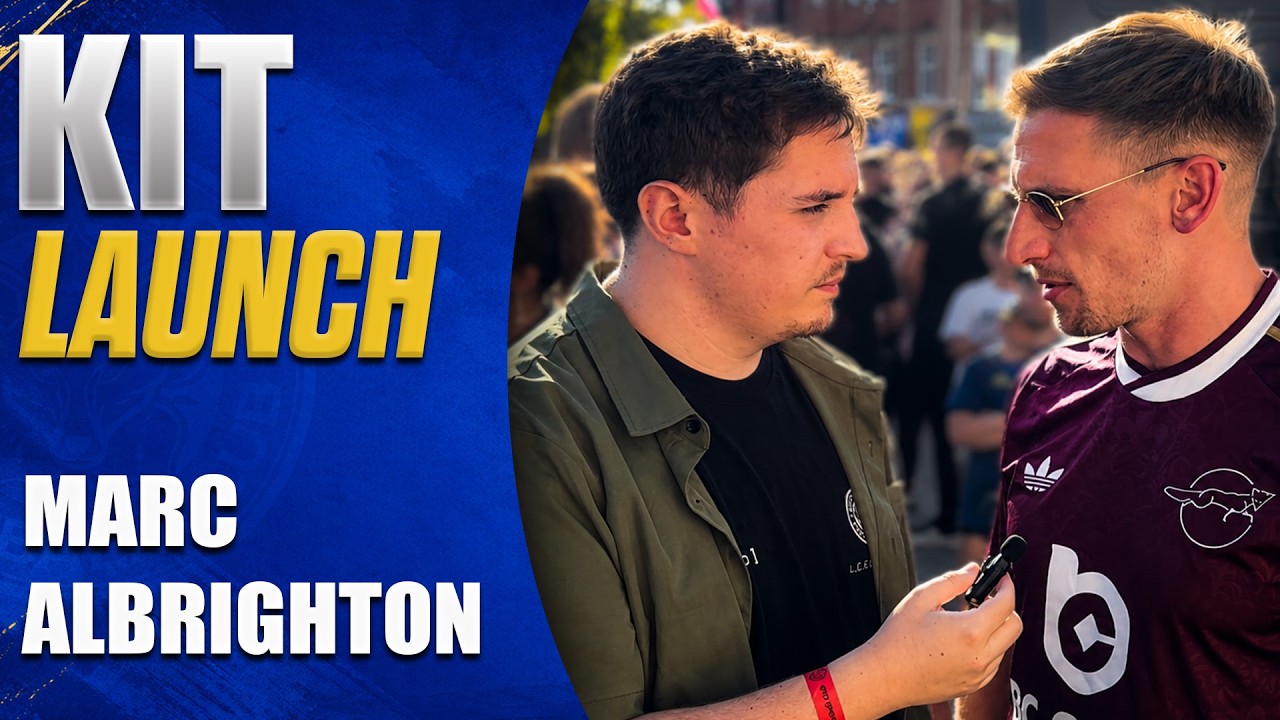Marc Albrighton Interview: LCFC Away Kit Launch - YouTube