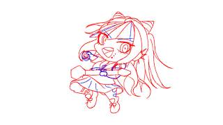 描いてみた]線画とラフを行ったり来たり！[作業雑談] - YouTube
