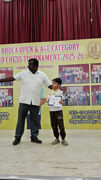 Dhruv secure 6th position in U7 category district level chess tournament today- 4Wins 2draws 1lost.