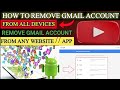 How To Remove Gmail Account All Websites And Apps ||