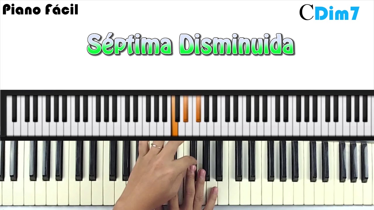 Cómo tocar un acorde Séptima Disminuida? - Piano Fácil 🎹 - YouTube