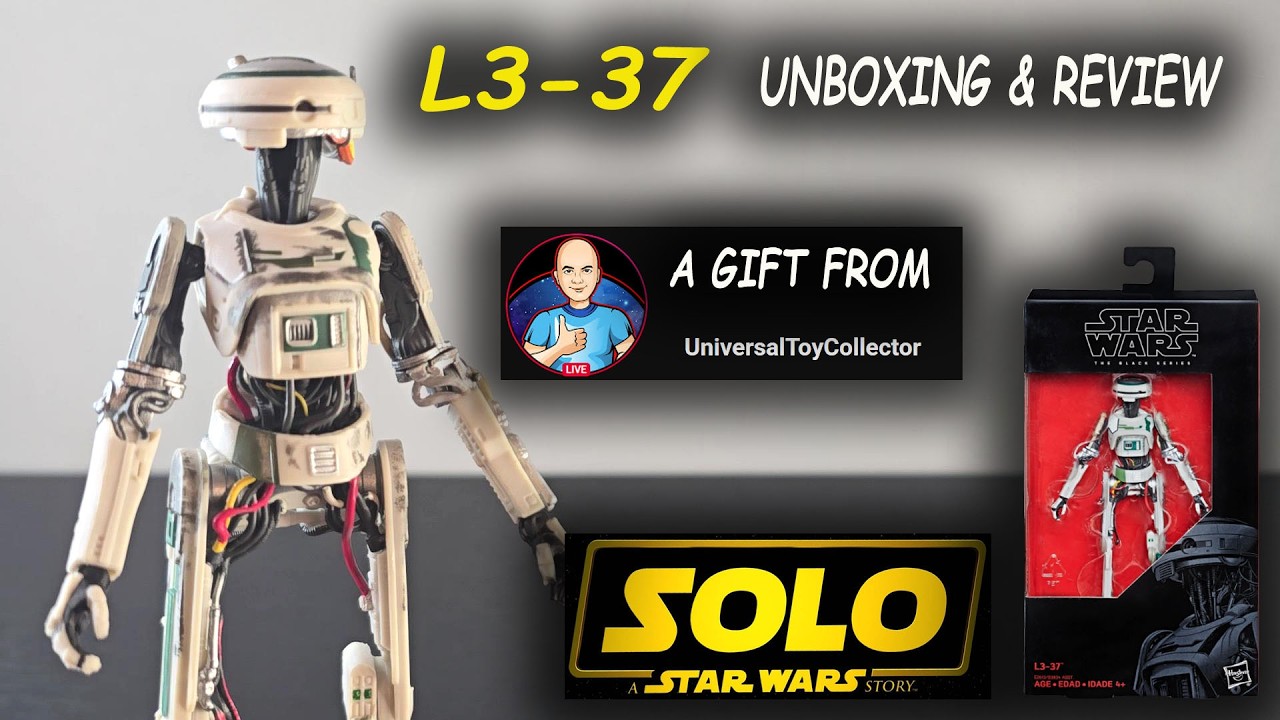 A gift from UniversalToyCollector! L3-37 (Star Wars Black Series