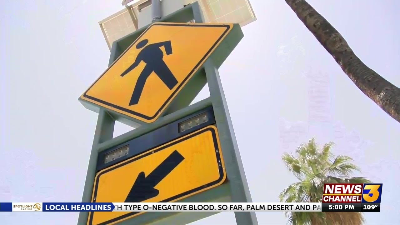 2 people hit by car in broken Palm Springs crosswalk - YouTube