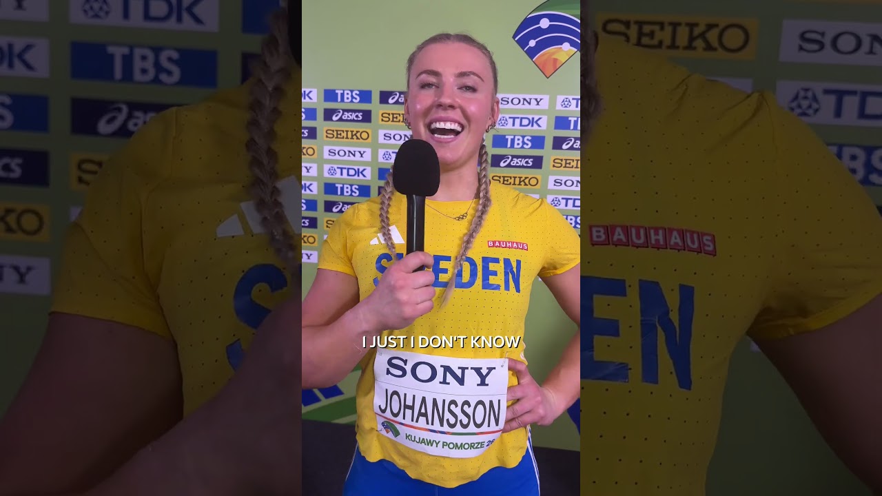 Axelina Johansson 🥉 Women’s Shot Put Reaction | World Indoor Championships
