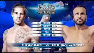 CAGE 46 Olli Santalahti vs Rafael Da Silva Cordeiro Full Fight MMA